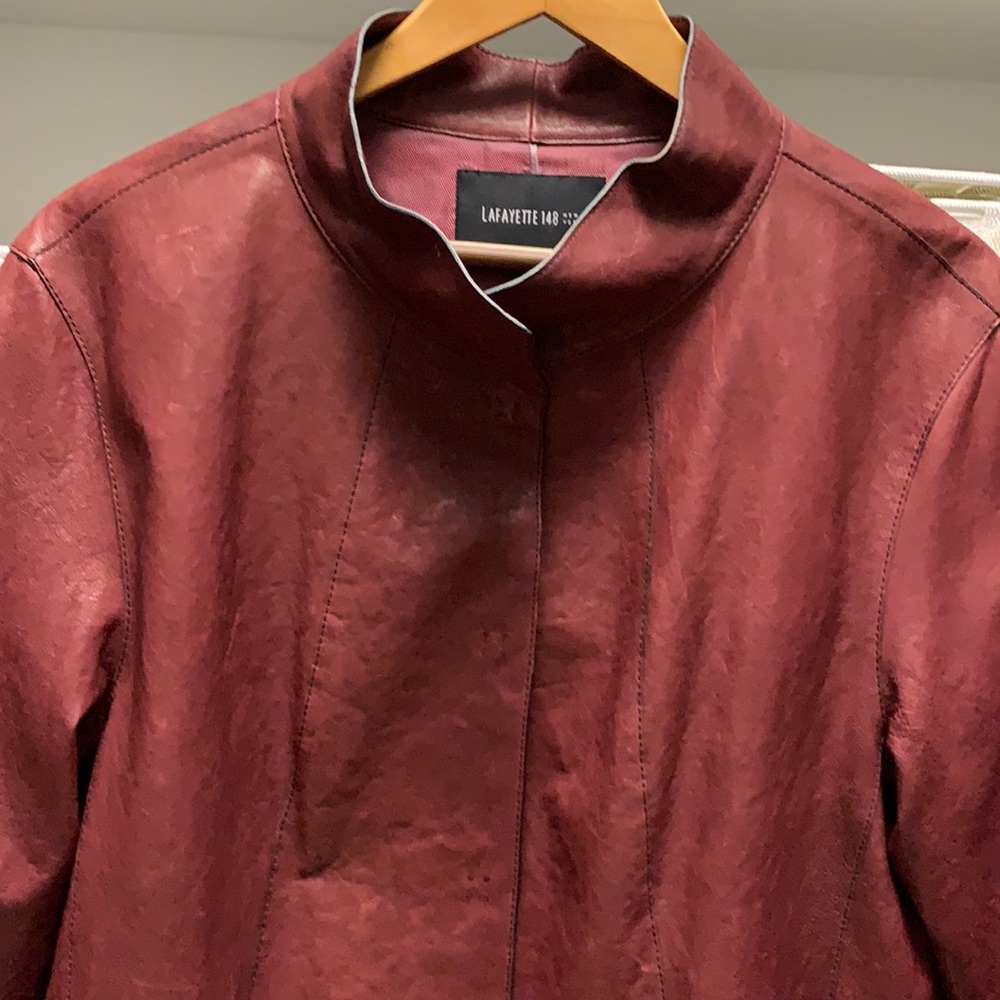 Red Rust Leather Jacket - image 2
